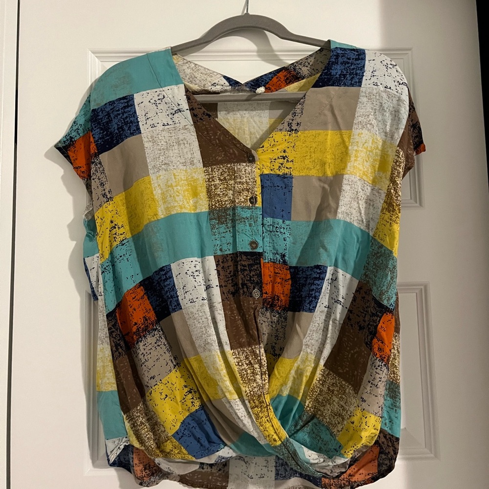 Stitch Fix Geometric Blouse- Great Condition